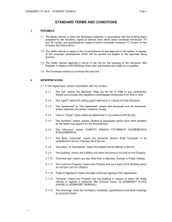 DEED OF SALE - Somerset Sereno