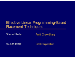 Effective Linear Programming