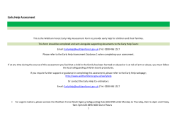 Early Help Assessment Form