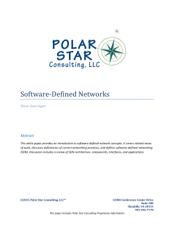 Software-Defined Networks