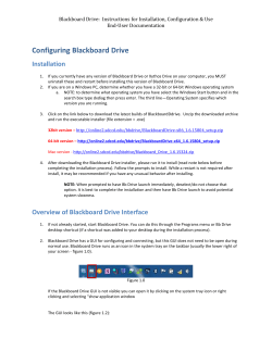 Configuring Blackboard Drive - SDCCD Online Learning Pathways