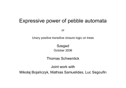 Expressive power of pebble automata