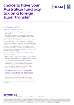 choice to have your Australian fund pay tax on a foreign