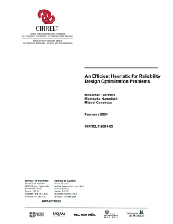 An Efficient Heuristic for Reliability Design Optimization Problems
