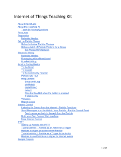 Internet of Things Teaching Module (MakerKids and