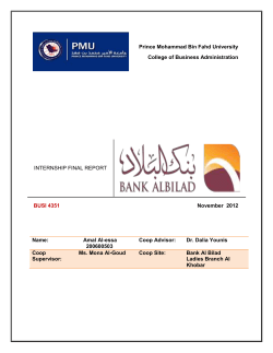 internship final report - Prince Mohammad Bin Fahd University
