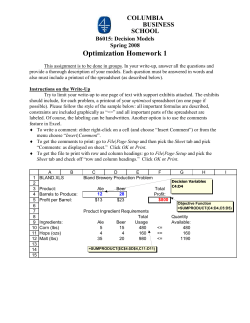 Homework Assignment #1: B6015-Sp99