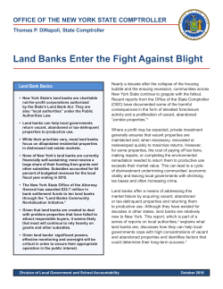 Land Banks Enter the Fight Against Blight