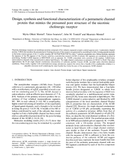 Design, synthesis and functional characterization of a pentameric