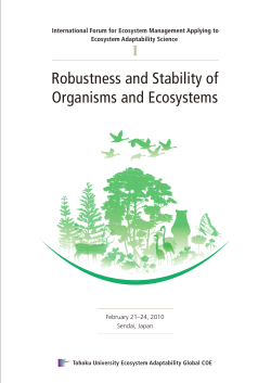Robustness and Stability of Organisms and Ecosystems