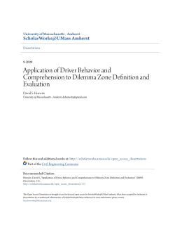 Application of Driver Behavior and Comprehension to Dilemma