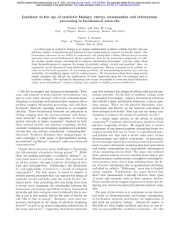 Landauer in the age of synthetic biology: energy consumption and