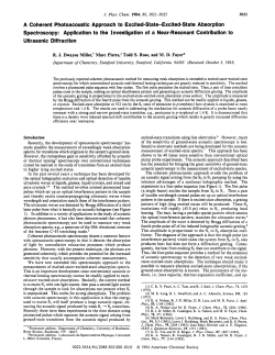 A Coherent Photoacoustic Approach to Excited-State-Excited