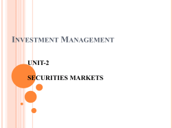 Security Analysis and Portfolio Management
