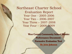 2008/09 Benefits of the Charter school High School Staff College