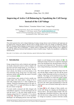 Improving of Active Cell Balancing by Equalizing the Cell Energy