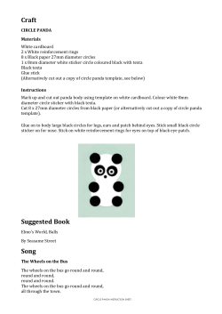 Week 5 – Circle Panda