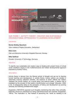 SUB-THEME 1_Activity theory_Creative and