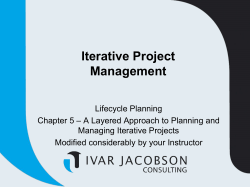 Iterative Project Management