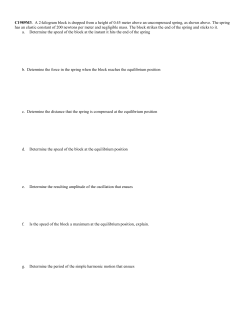 Oscillation Free Response Problems