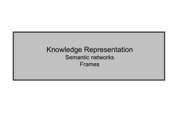 Knowledge Representation and Reasoning