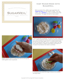 Cast Sugar Eggs with SugarVeil