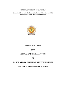 Annexure &ndash;05 - Central University of Rajasthan