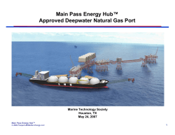 Main Pass Energy Hub - Marine Technology Society