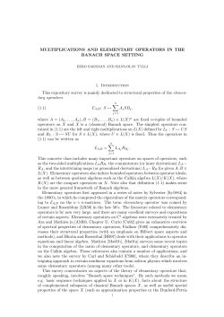 MULTIPLICATIONS AND ELEMENTARY OPERATORS IN THE