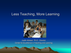 Teaching, Learning, Assessing