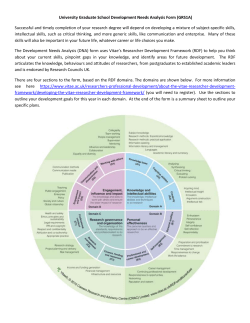 Development Needs Analysis Form - University of Birmingham Intranet