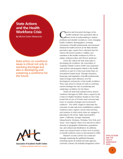 State Actions and the Health Workforce Crisis