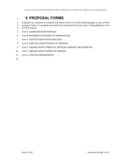 Attachment C &ndash; RFP Section 6 Forms