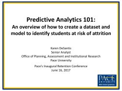 Predictive Analytics 101: An overview of how to