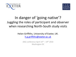 In danger of going `native`? Ethical issues in researching North
