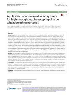 Application of unmanned aerial systems for high