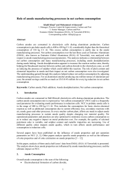 Role of anode manufacturing processes in net carbon