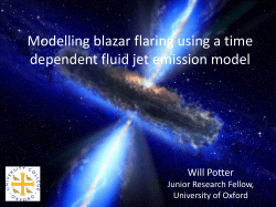 Modelling blazar flaring using a time