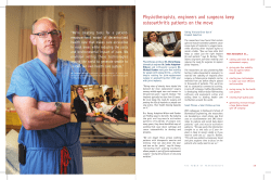 Physiotherapists, engineers and surgeons keep osteoarthritis
