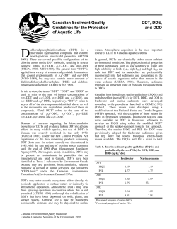 Canadian Sediment Quality Guidelines for the Protection of Aquatic