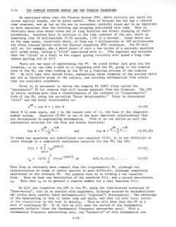 2.1e THE COMPLEX FOURIER SERIES AND THE