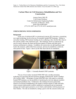 Carbon Fibers in Civil Structures: Rehabilitation and New Construction