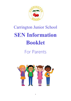 8 7 What is an ASD ARP? - Carrington Junior School