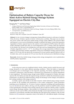 Optimization of Battery Capacity Decay for Semi-Active