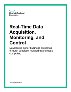 Real-Time Data Acquisition, Monitoring, and Control