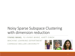 Noisy Sparse Subspace Clustering with dimension