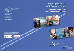 Enabling Air Travel with Oxygen in Europe - EFA