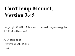 70 slides  - Advanced Thermal Engineering
