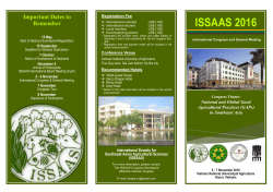 issaas 2016 - ISSAAS Philippines
