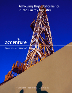 Achieving High Performance in the Energy Industry